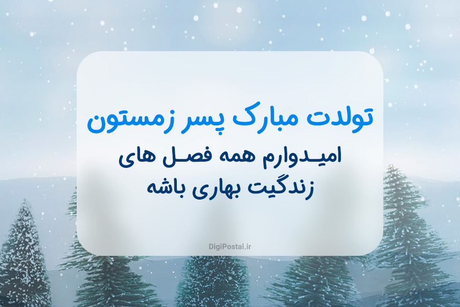 20 متن و جمله زیبا برای تبریک تولد پسر زمستانی 