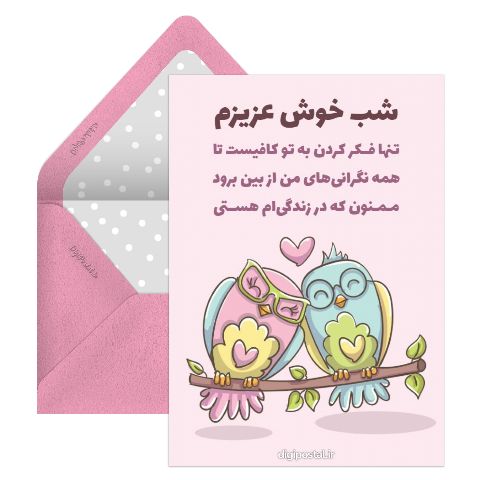 شب بخیر به همسرم