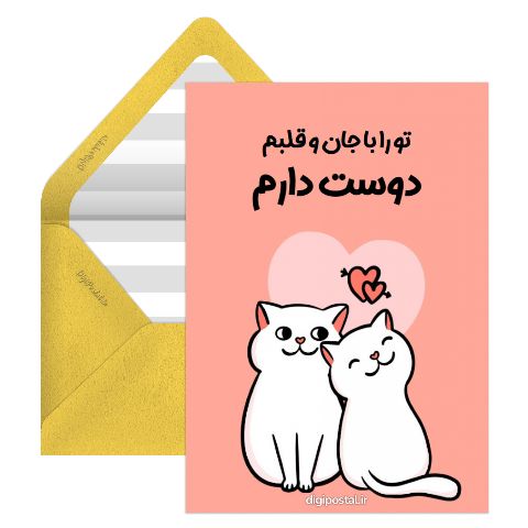 دوستت دارم گربه